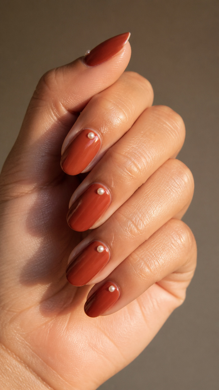Rustic Terracotta with Micro Pearls