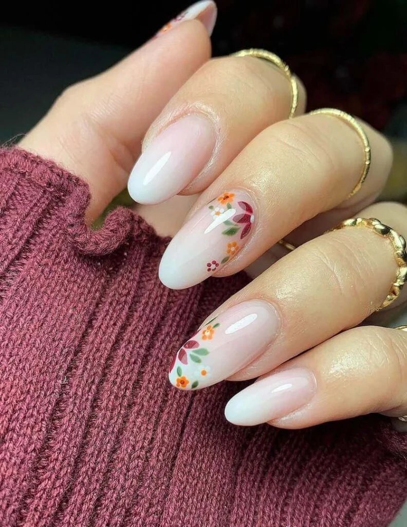 Soft Ombre with Tiny Florals