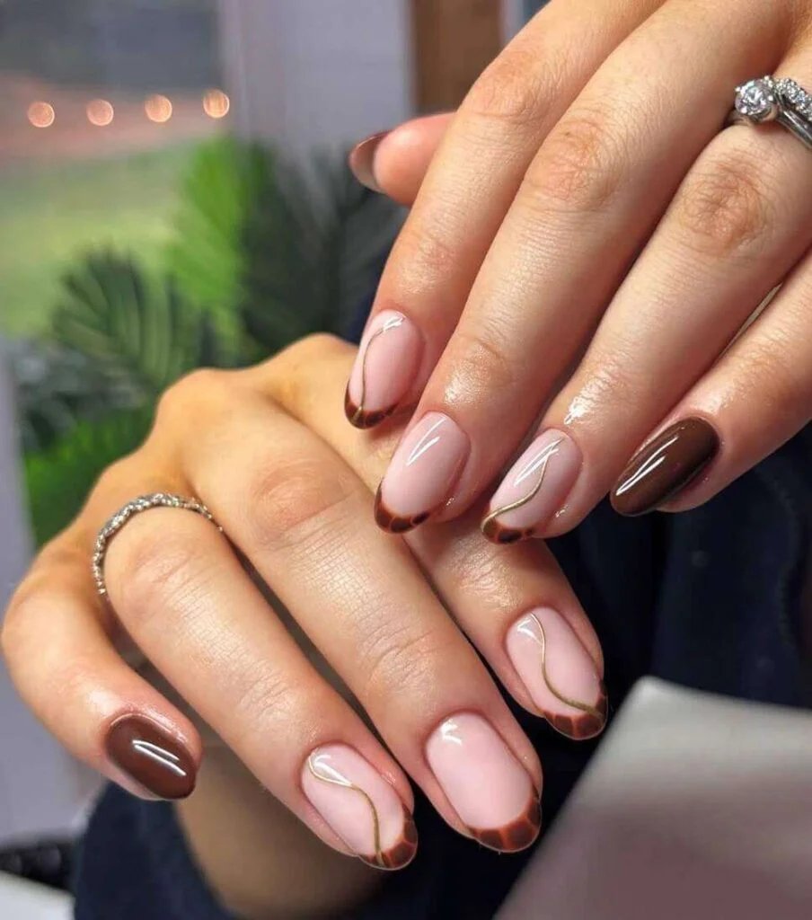 Tortoiseshell French Tips
