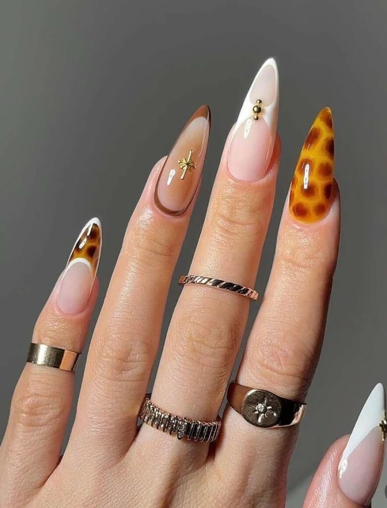Tortoiseshell French Tips