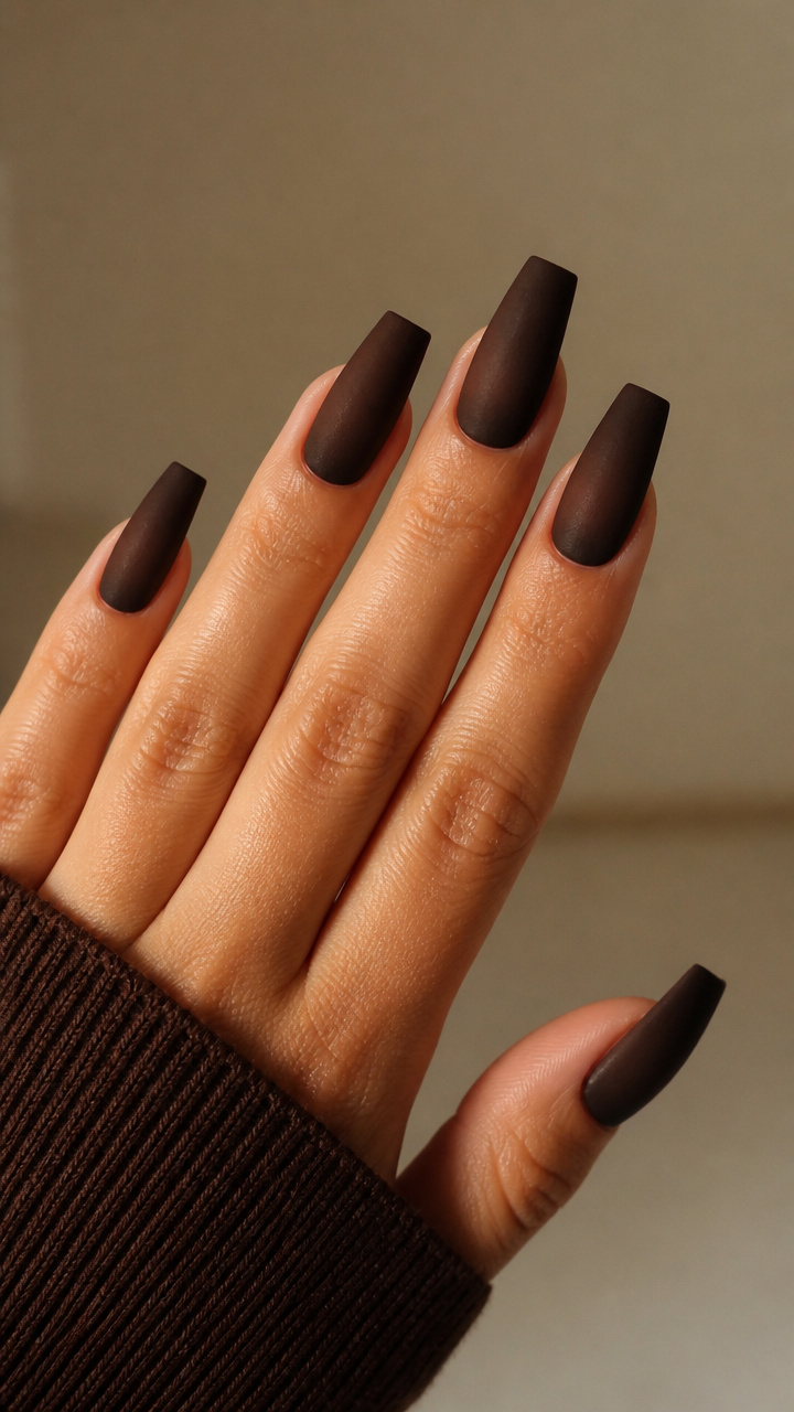 Velvet Cocoa Coffin
