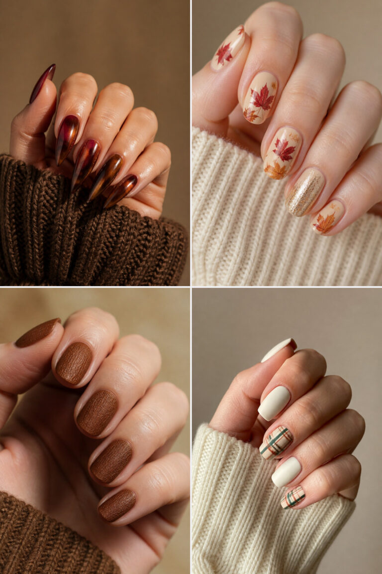 15 Fall-Themed Thanksgiving Nail Designs to Copy This November