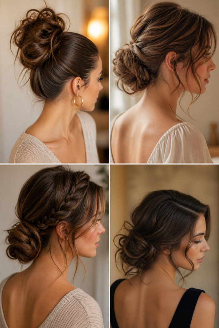 15 Messy Bun Hairstyles for a Relaxed Thanksgiving Gathering