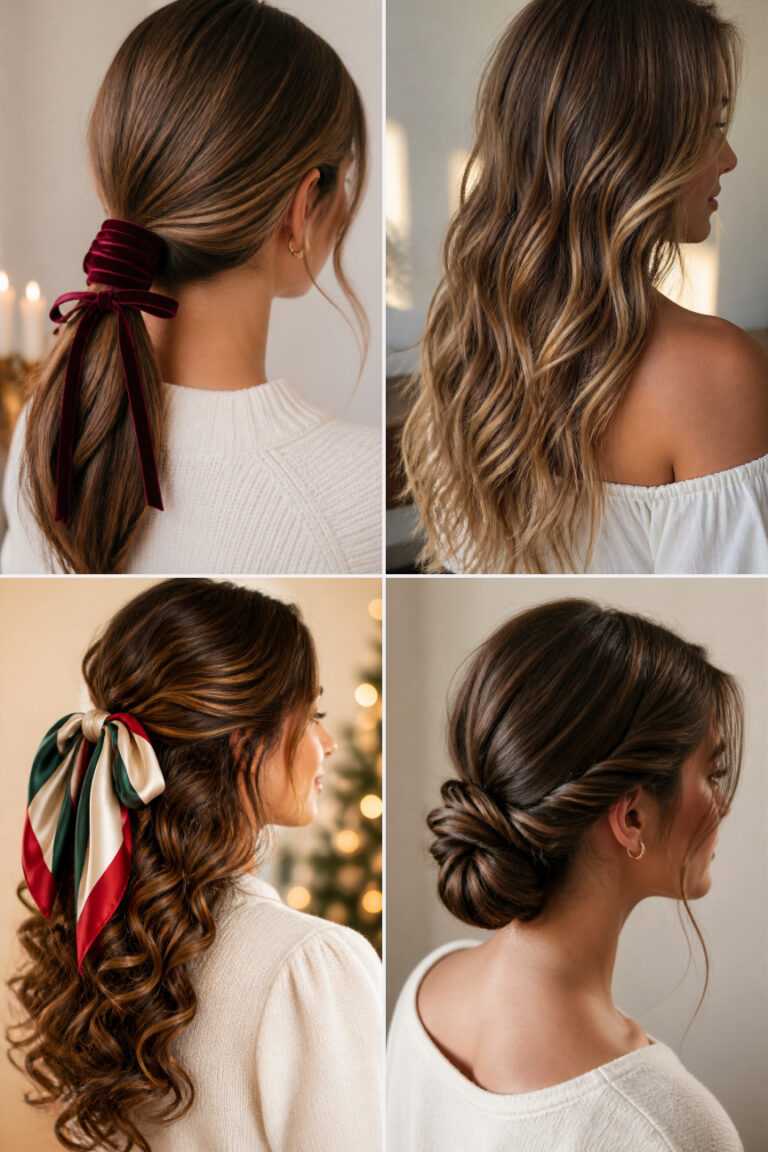 25 Christmas Hairstyles for Long Hair That Look Gorgeous in Holiday Photos