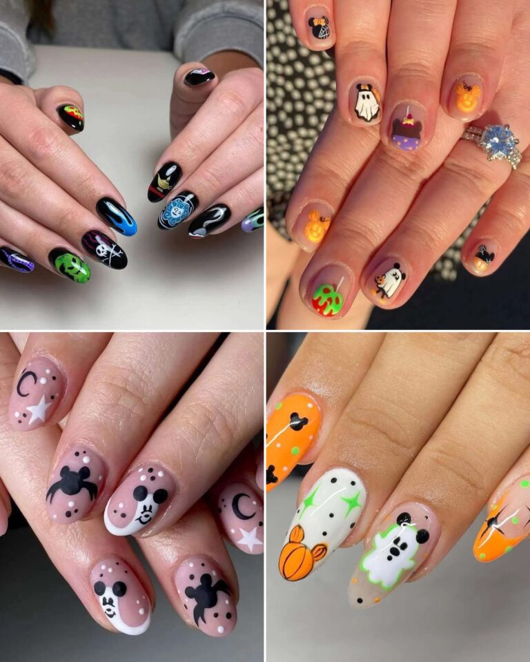 32 Cute Disney Halloween Nail Designs for October