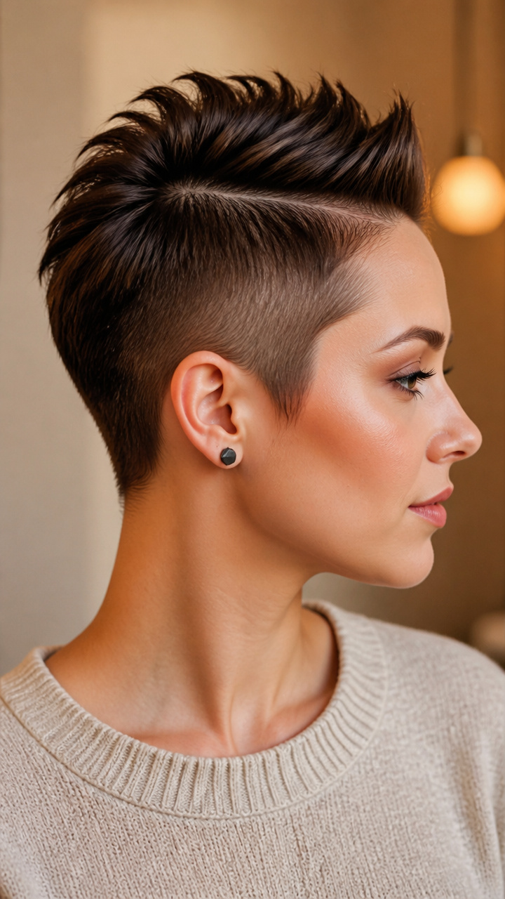 Asymmetrical Faux Hawk