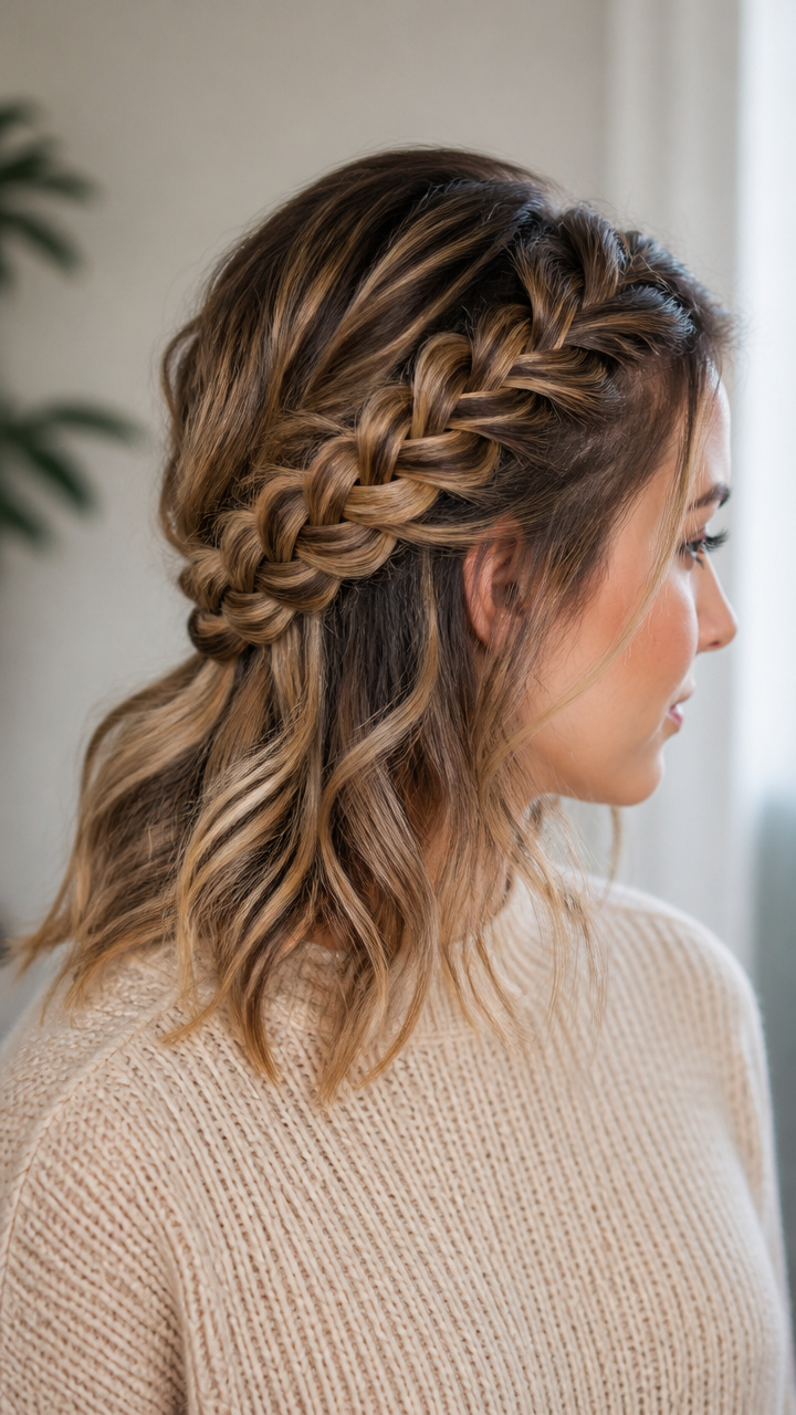 Asymmetrical Side Braid