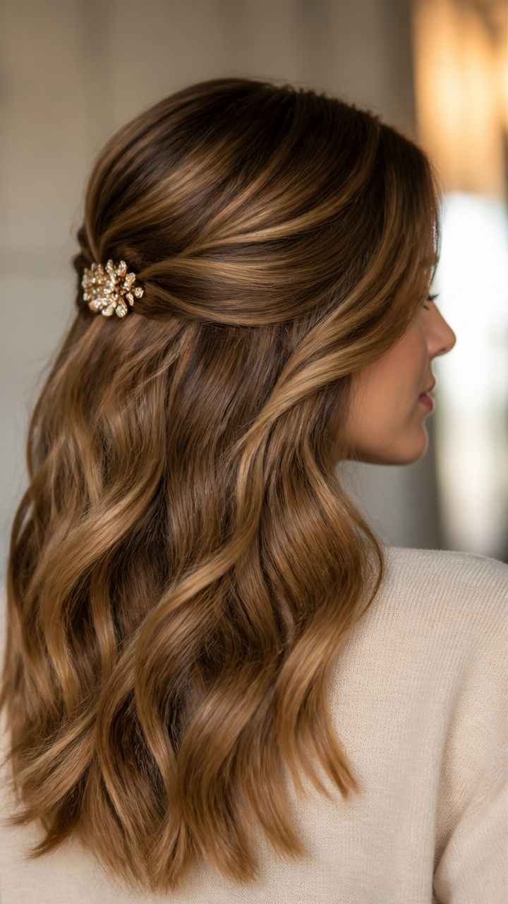Asymmetrical Wave Sweep With Clip