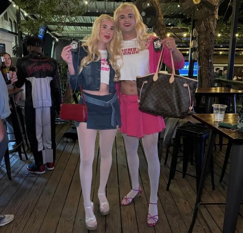 Blonde Wigs and Mini Skirts