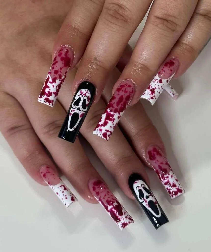 Bloody Scream nails