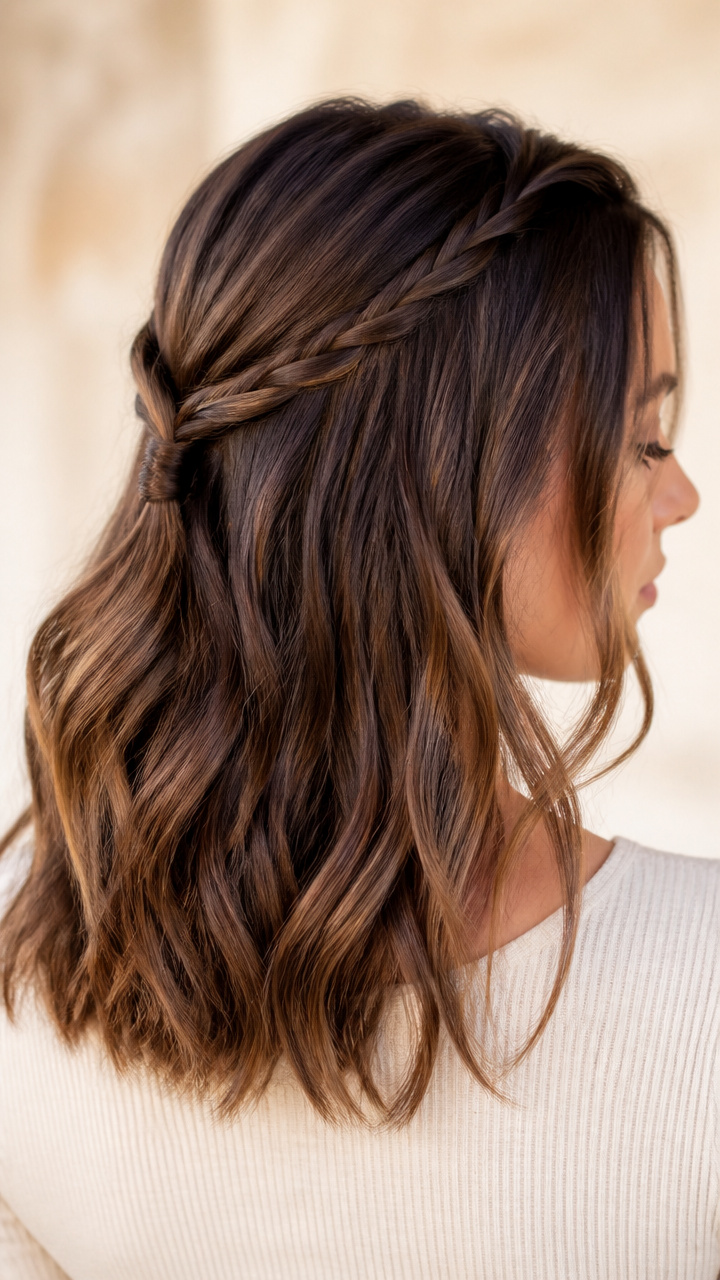Braided Back with Open Front