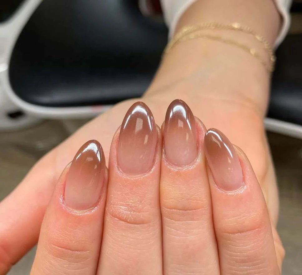 Brown Ombre Nails