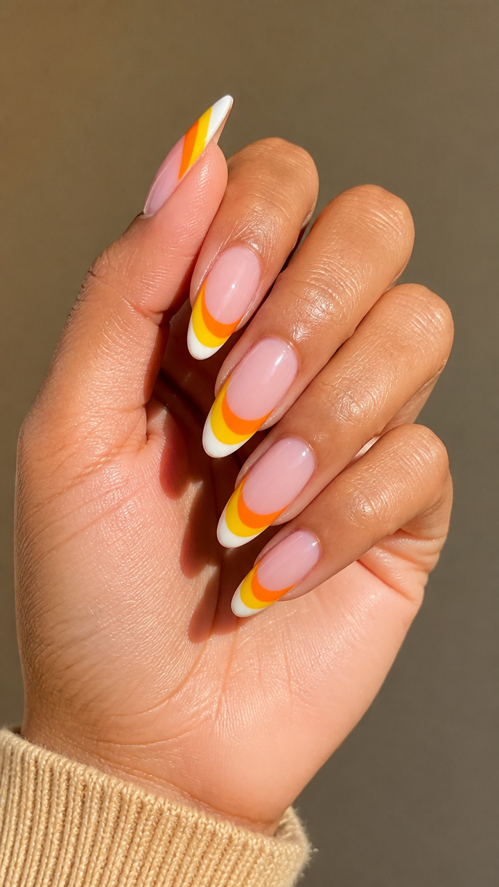 Candy Corn French Twist
