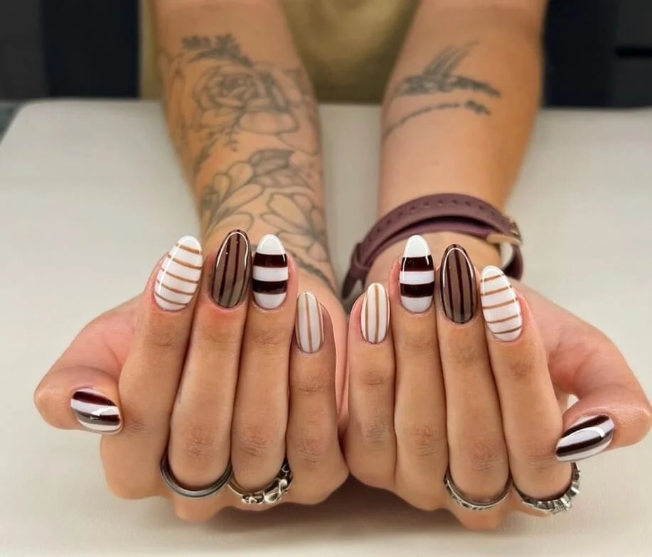 Chocolate and white stripes
