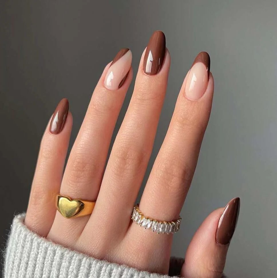 Chocolate brown side tips