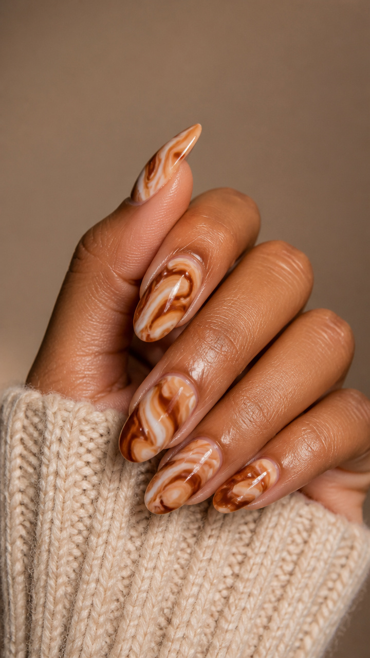 Cinnamon Roll Marbling