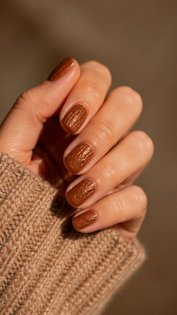 Cinnamon Stick Texture Nails