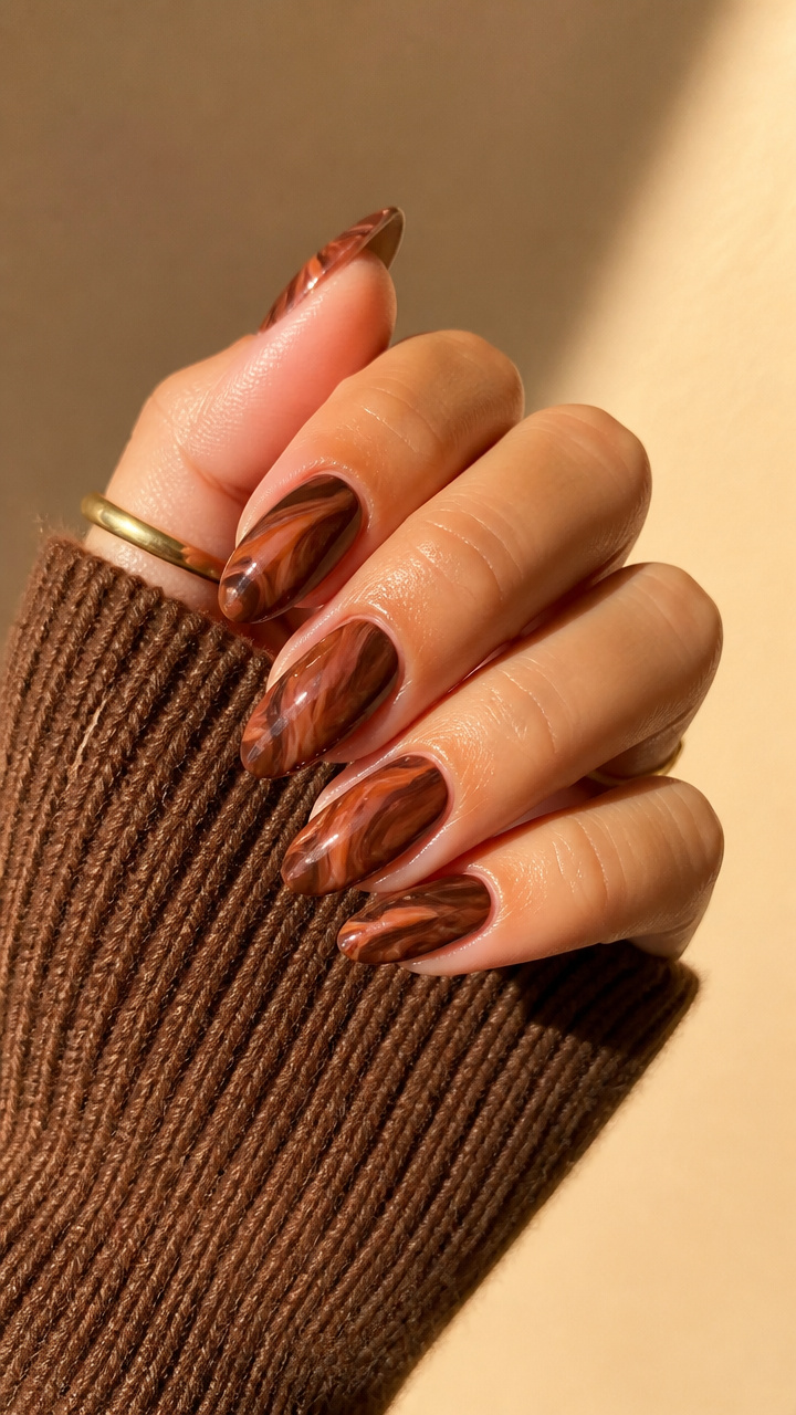 Cocoa Swirl Marbling