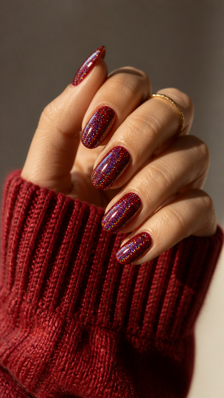 Cranberry Holographic Sparkle