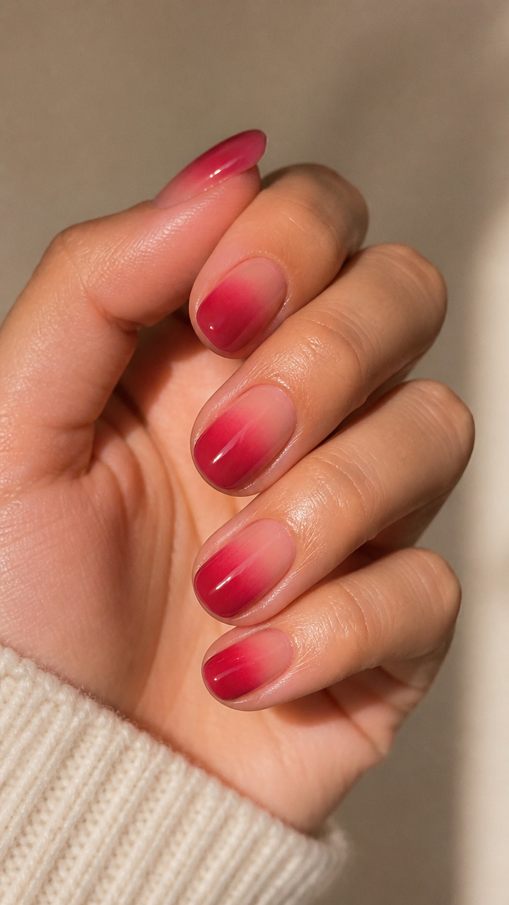 Crimson Ombre Fade