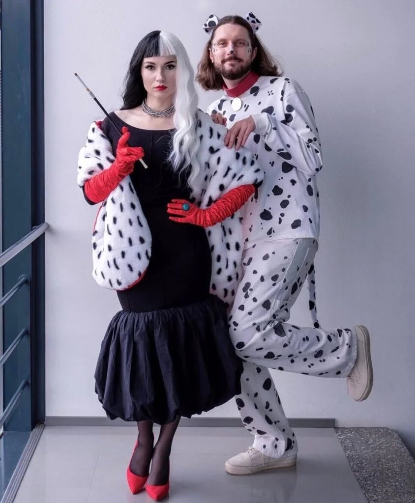 Cruella and Dalmatian duo