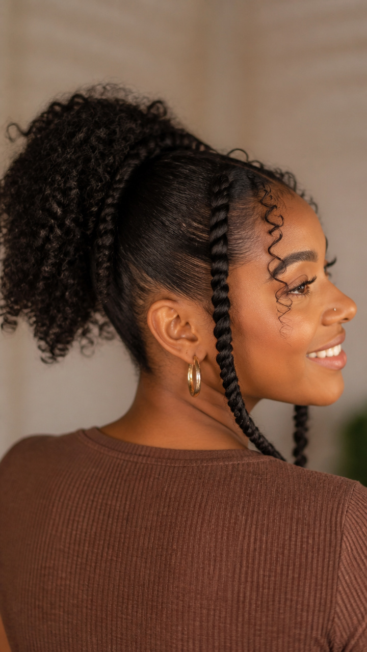 Curly Rope Twist Pony