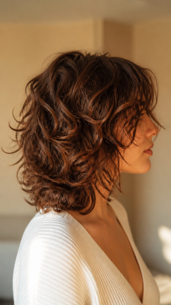 Curly Shag with Defined Layers