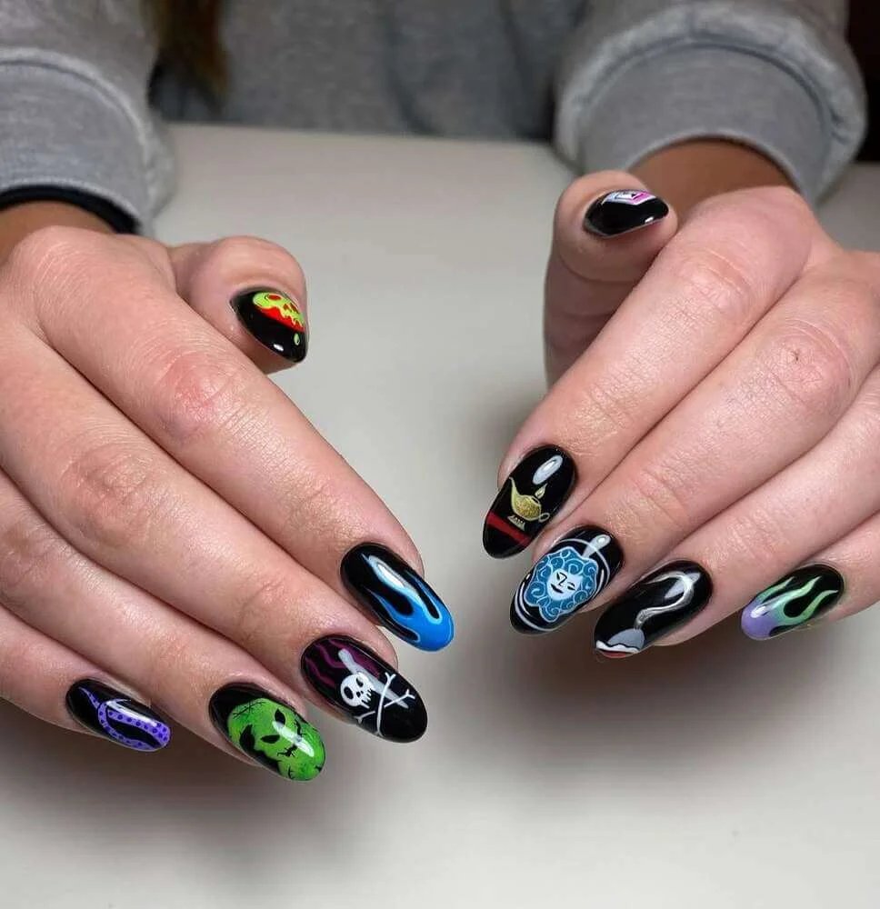 Dark Disney Villain Nails