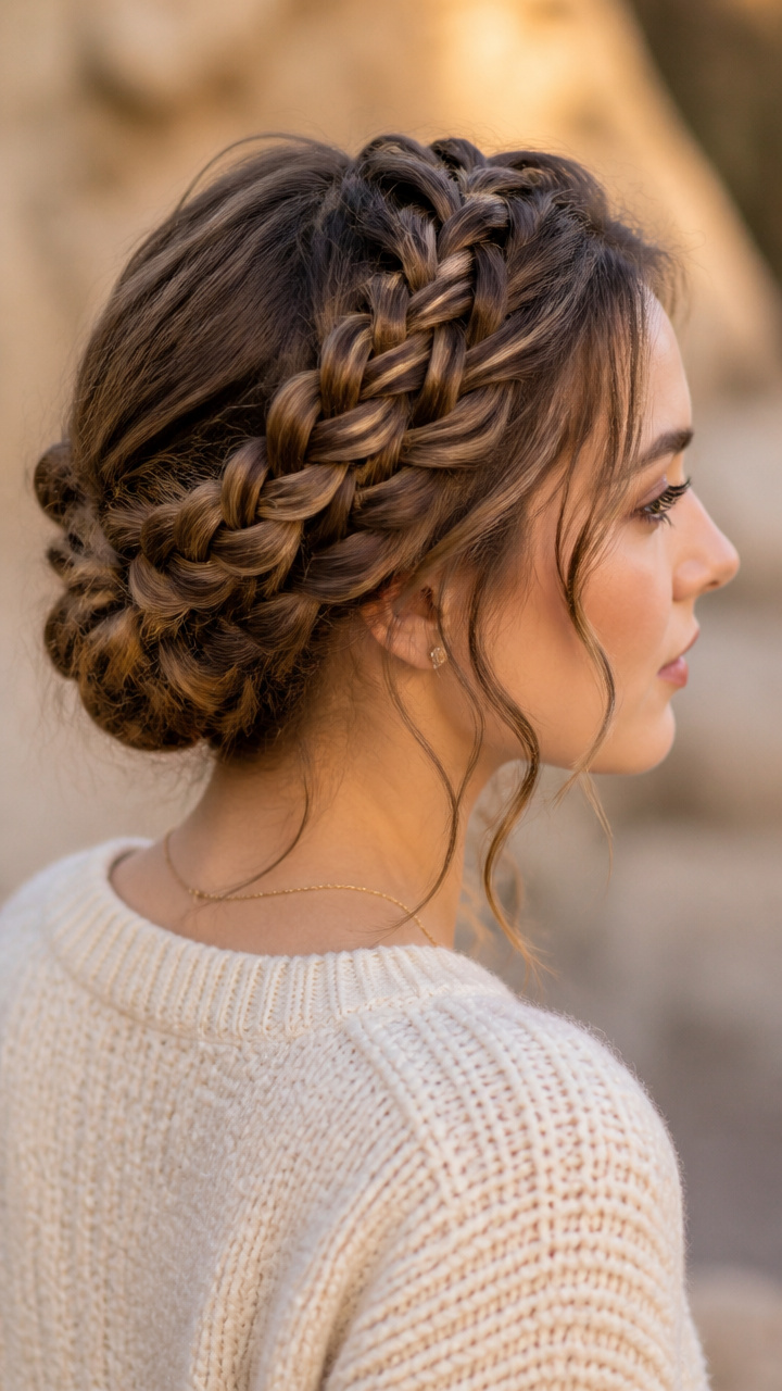 Double Dutch Braids Crown Style