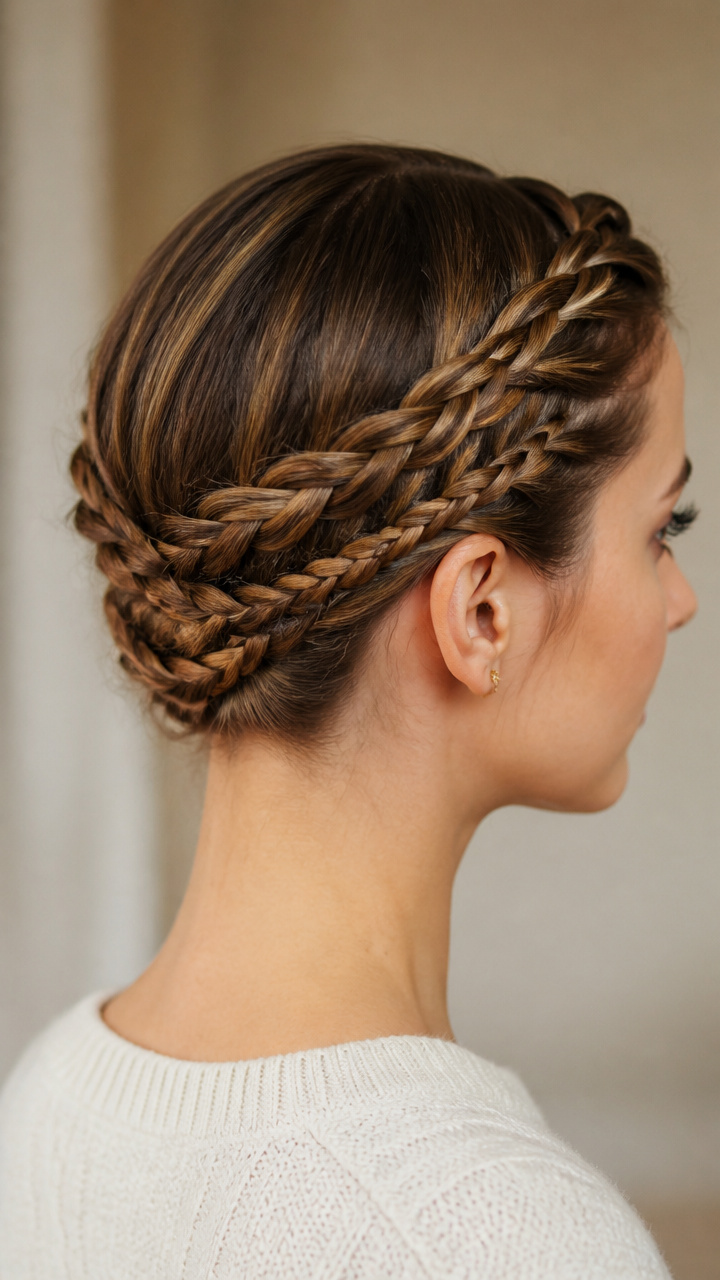 Double French Braid Crown