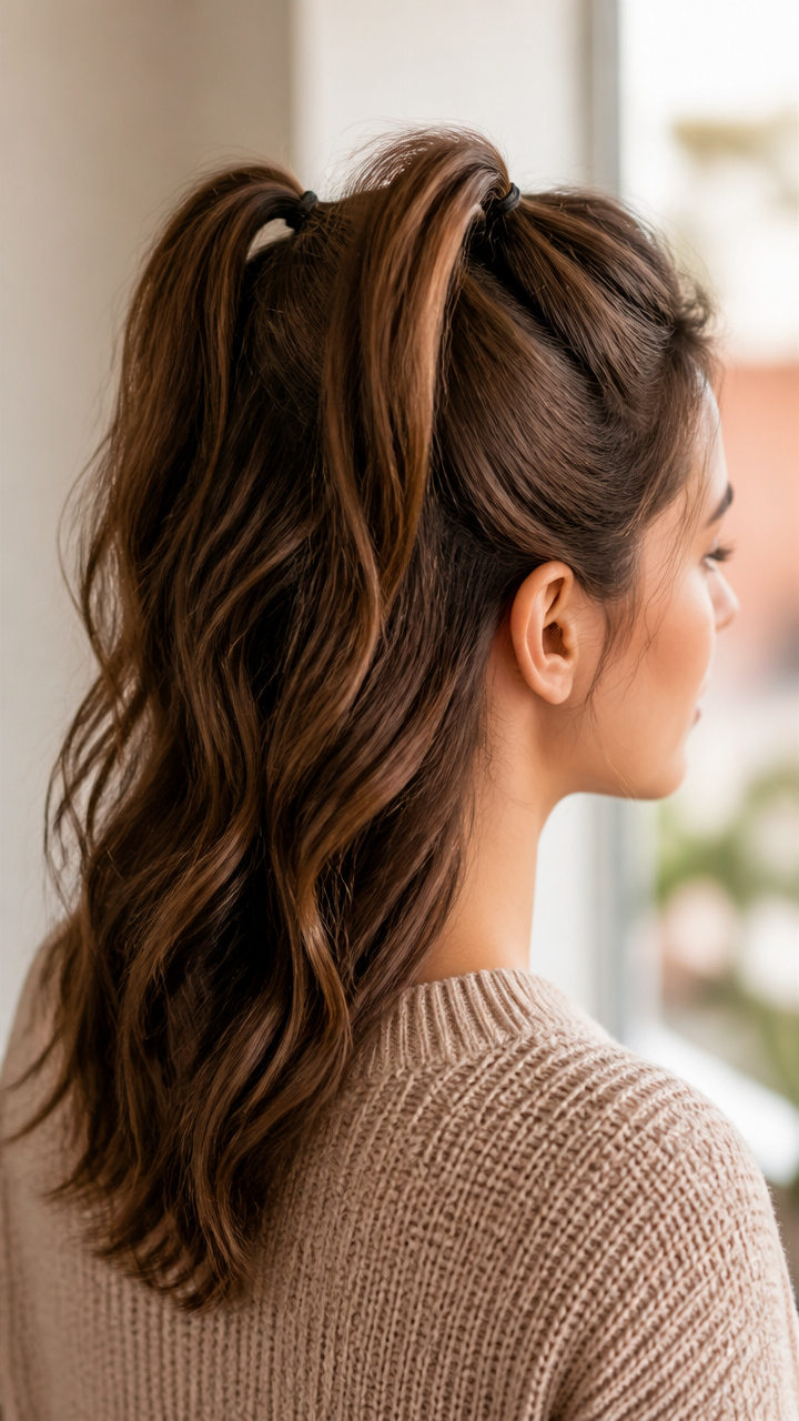 Double Mini Ponytails