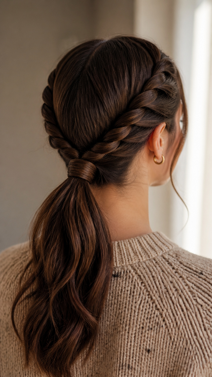 Double Rope Twist Low Pony