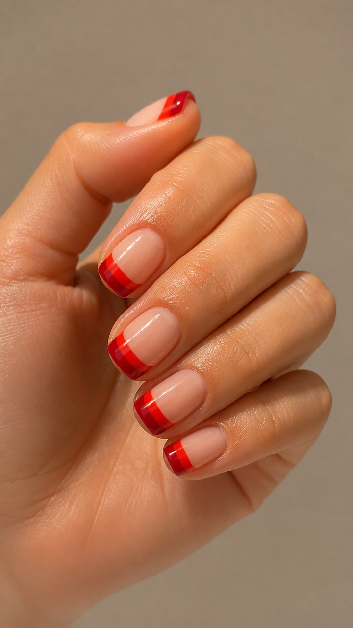 Double-Tone Red Tips