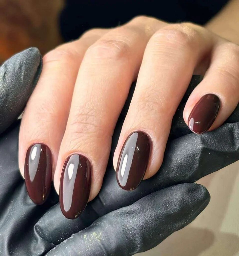 Espresso Brown Nails
