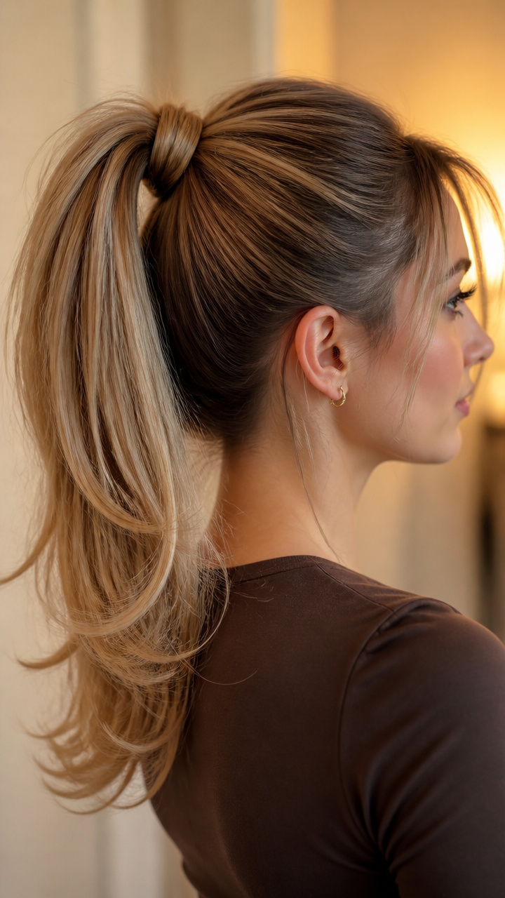 Feathered Ends High Pony