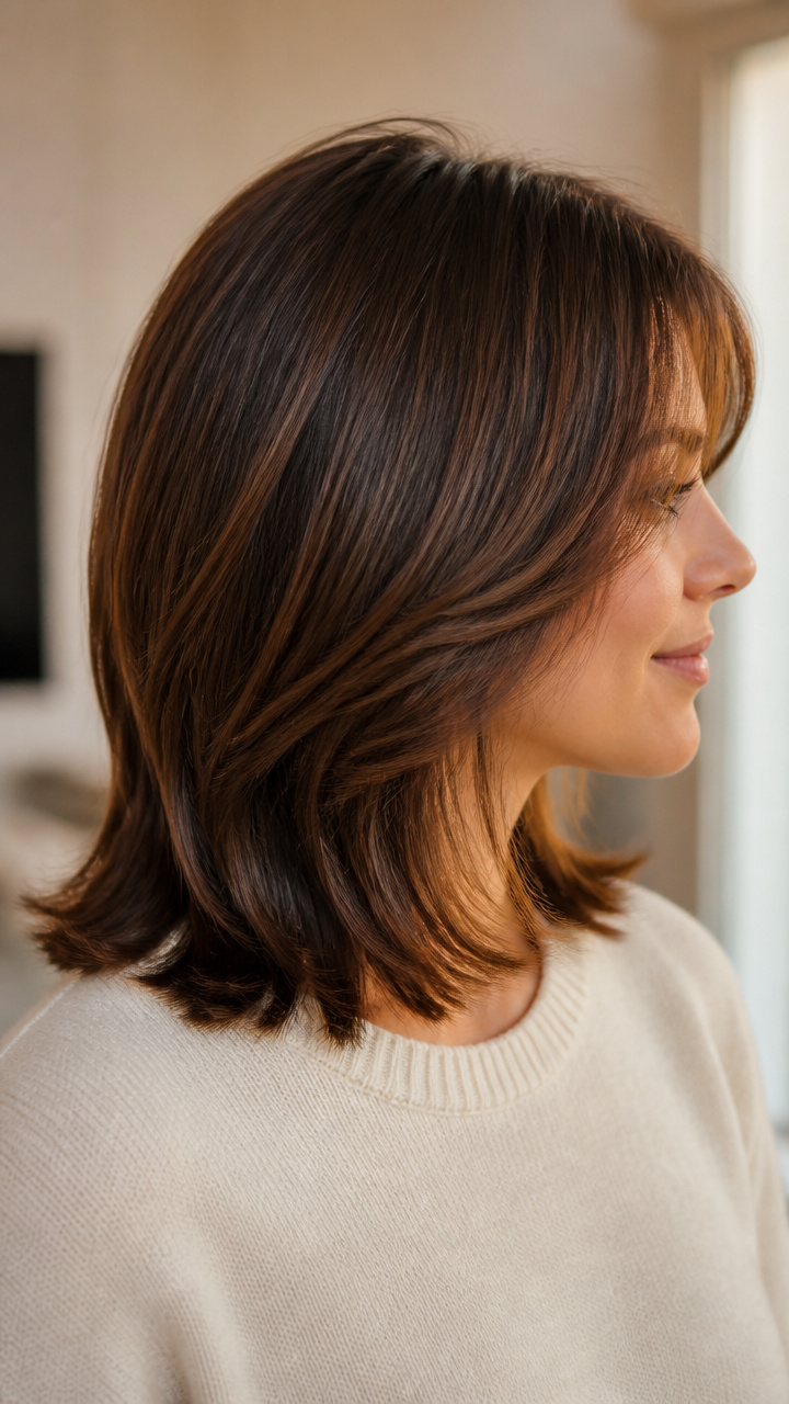 Feathered Layers with Shine Spray