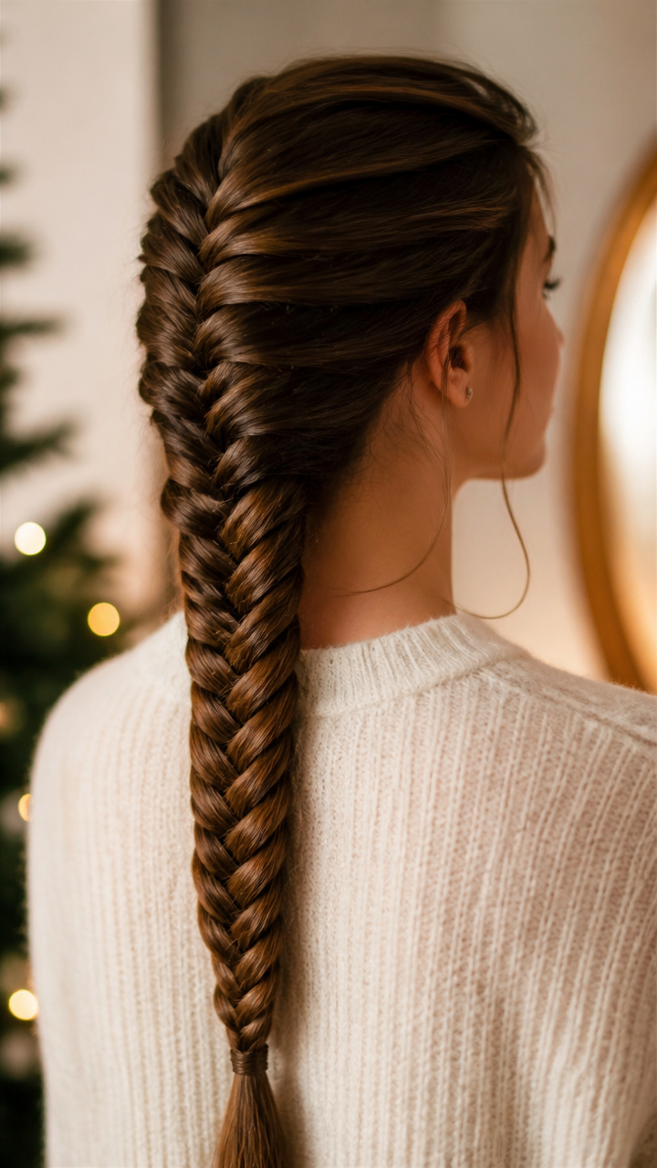 Fishtail Braid Down the Back