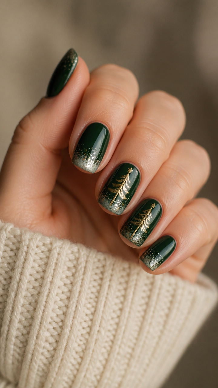 Frosted Evergreen Accents