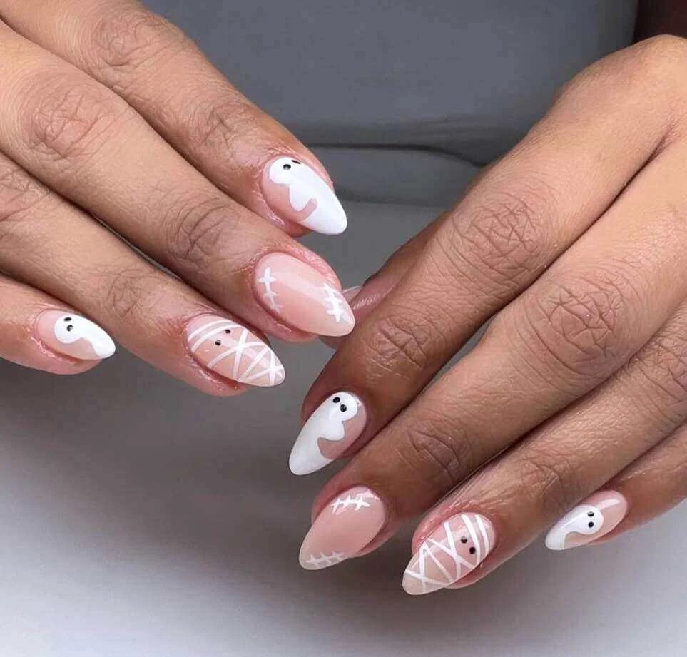 Ghost and mummy nails