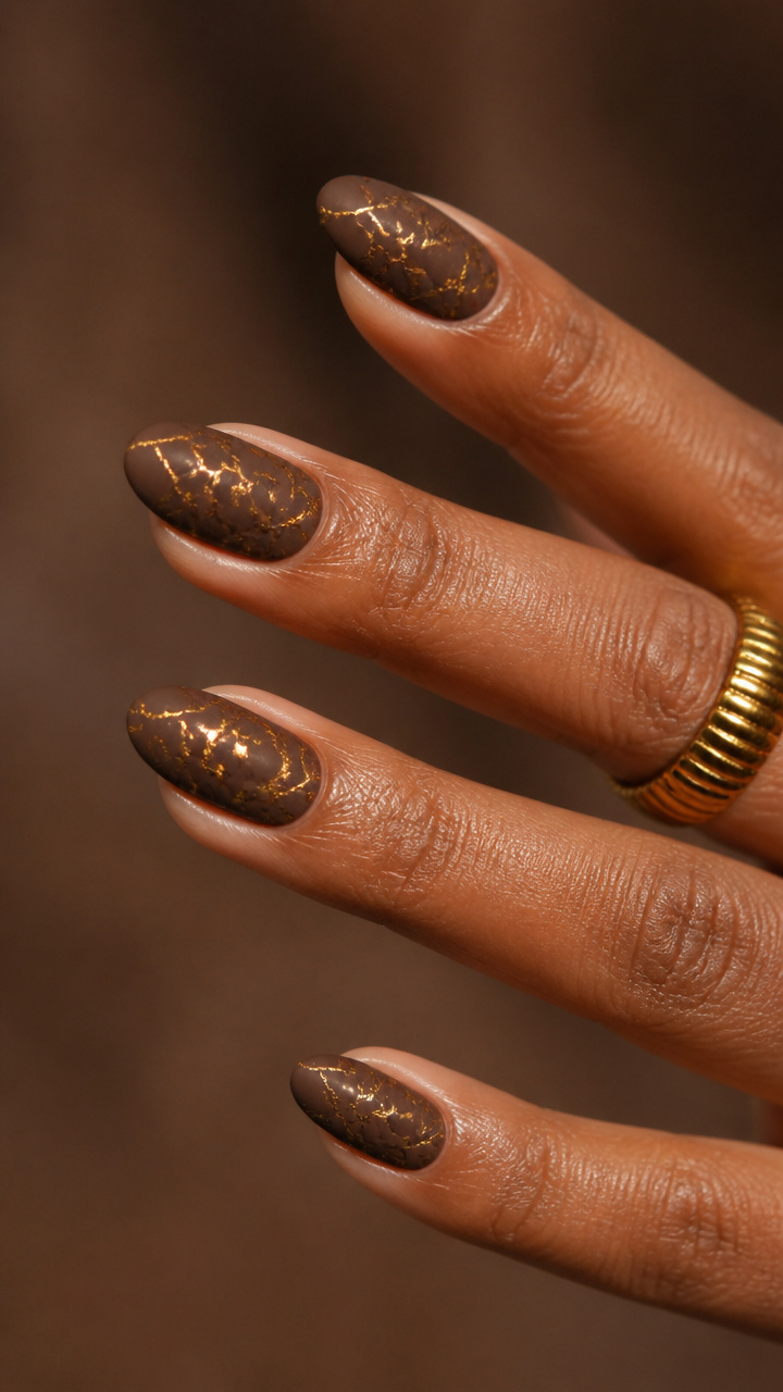 Gilded Crackled Earth