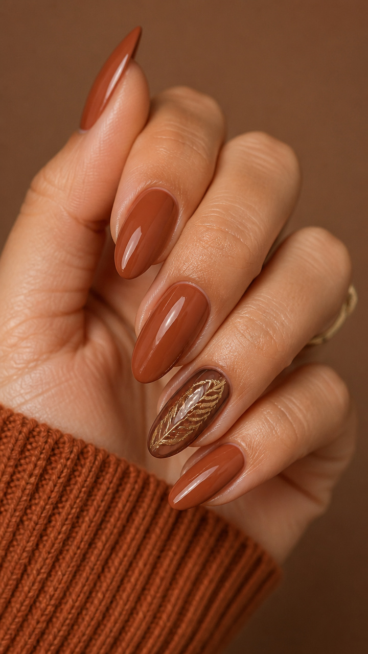 Gilded Feather Accent