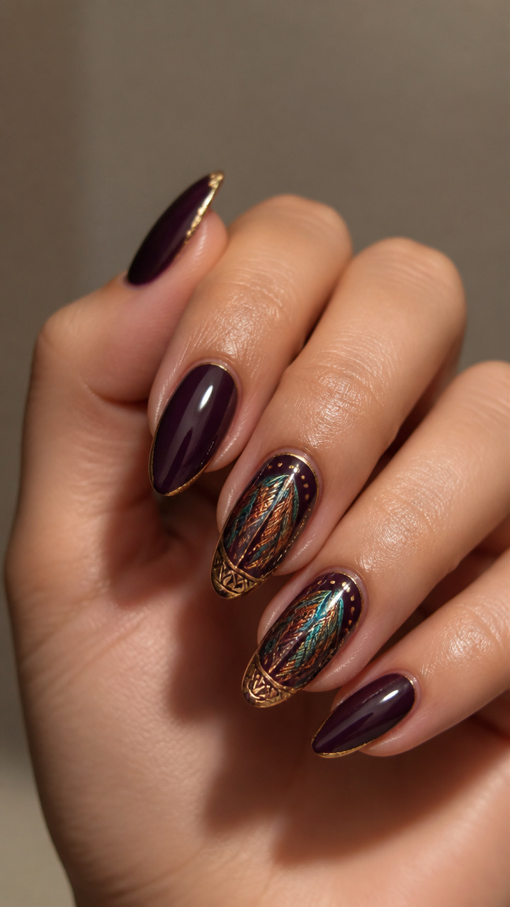 Gleaming Turkey Feather Accent