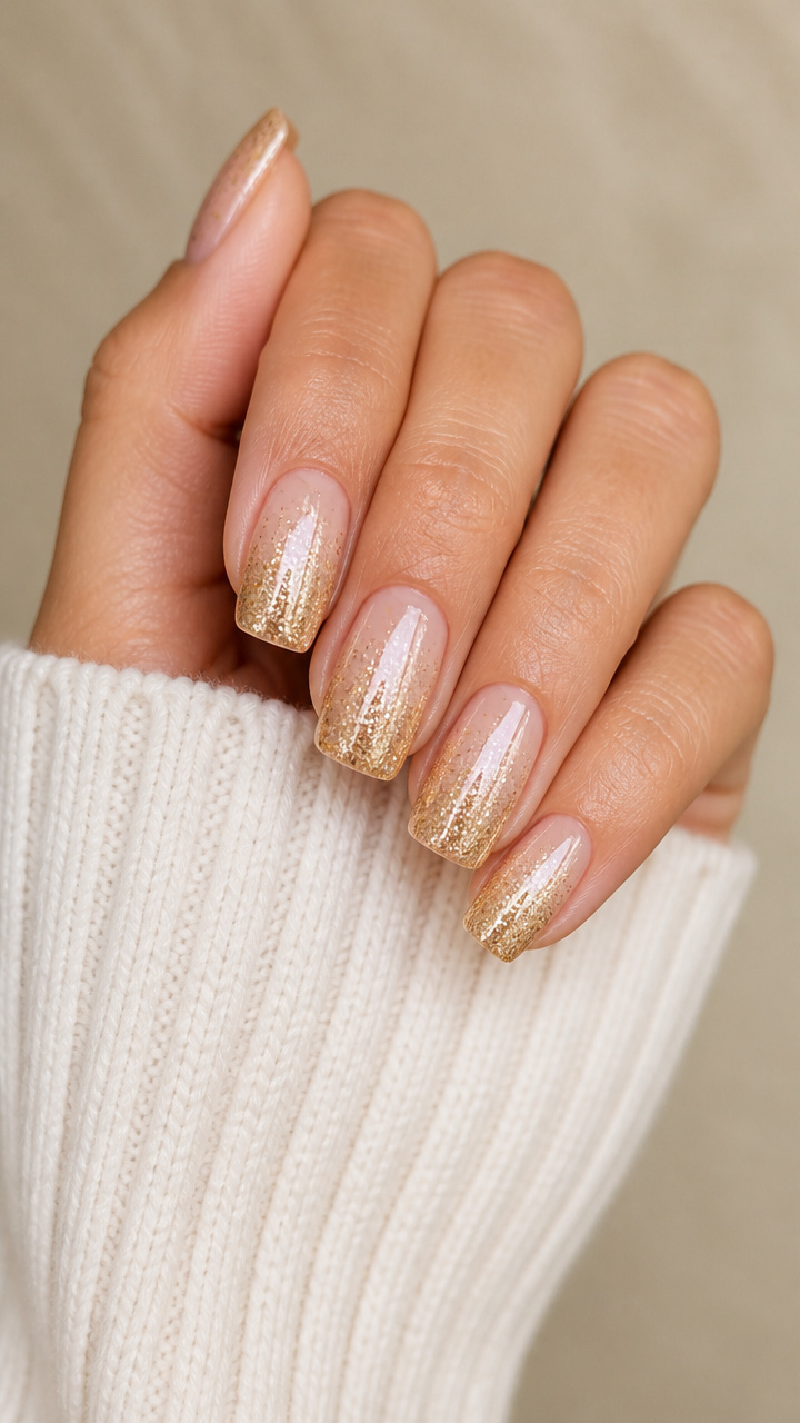 Gold Tinsel Ombre
