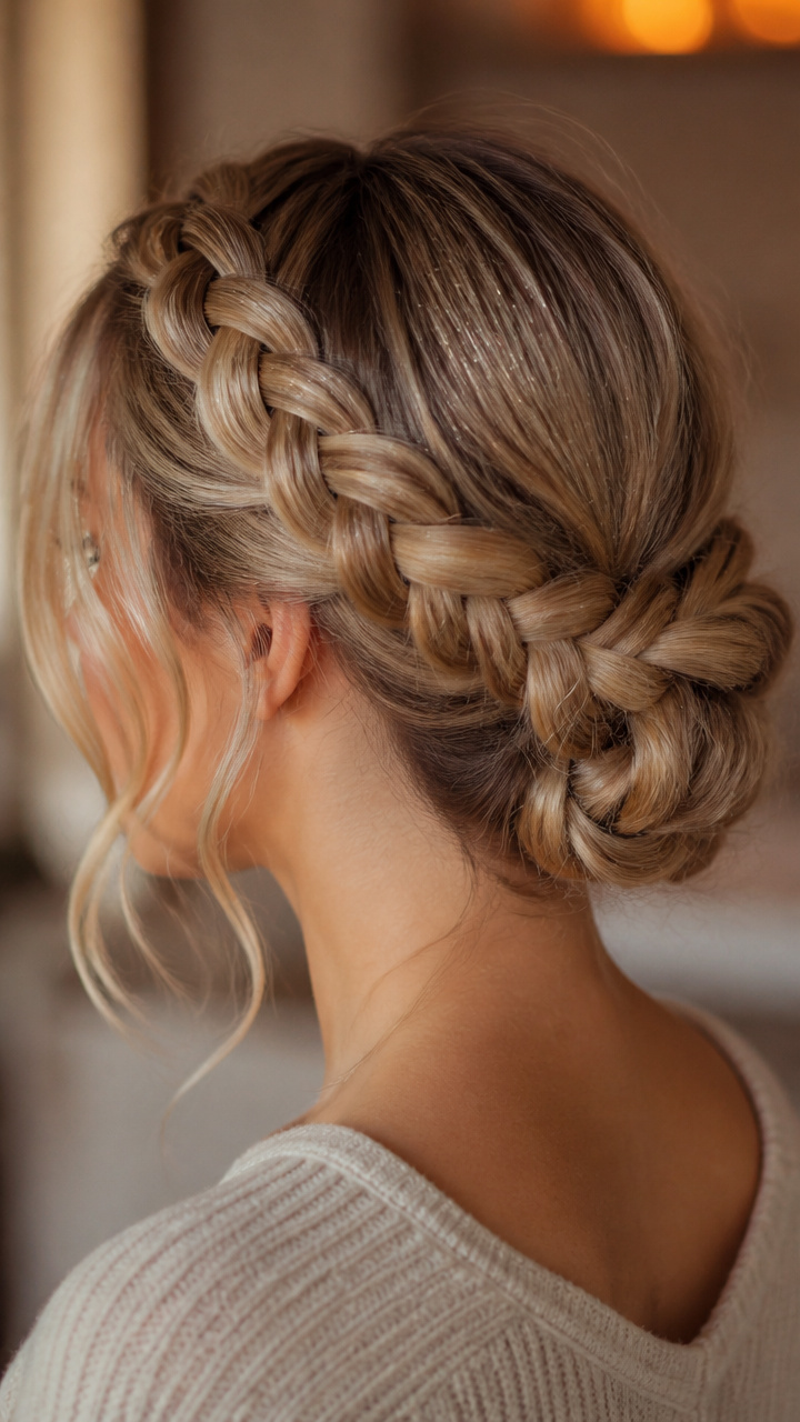Halo Braid with Hidden Glitter Spray