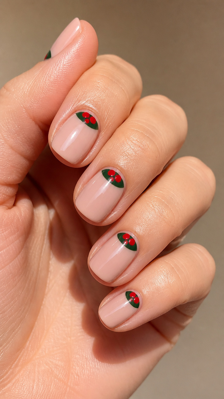 Holly Berry Half-Moons