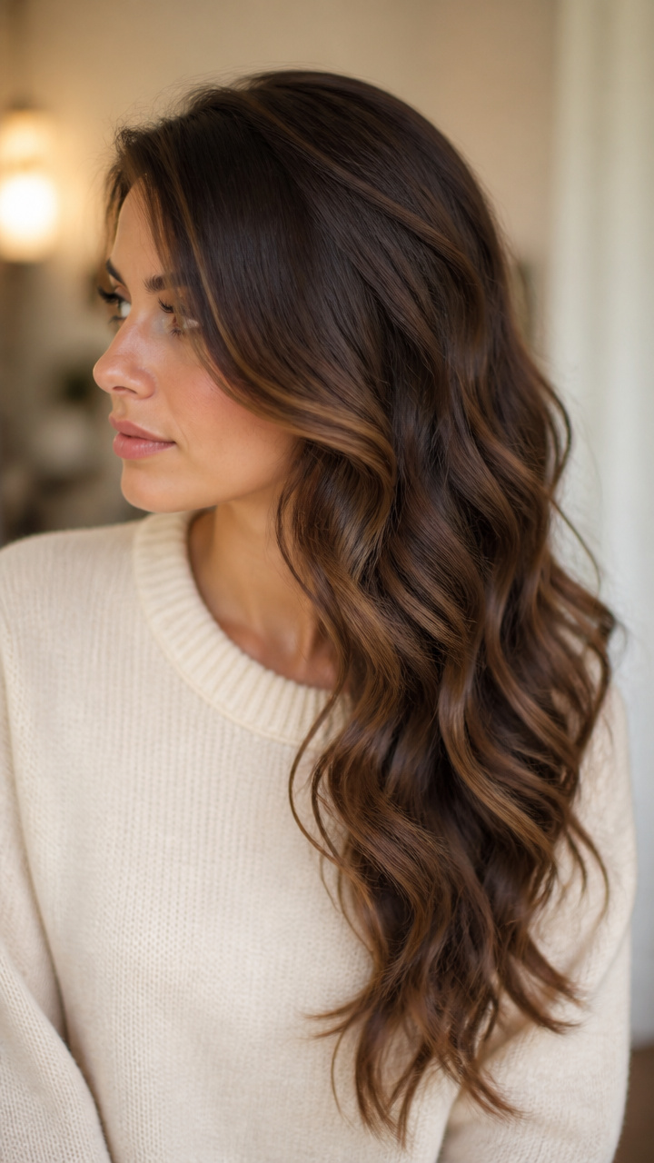 Loose Waves Over One Shoulder