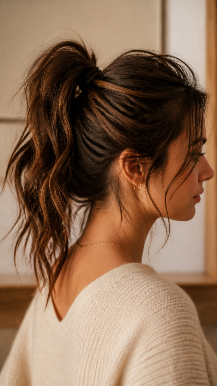 Low-Maintenance Messy High Tail