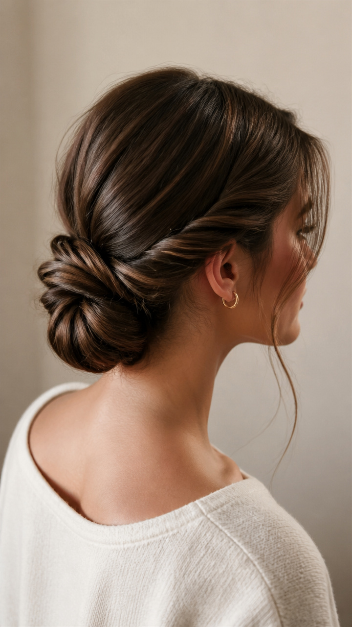 Low Twisted Chignon