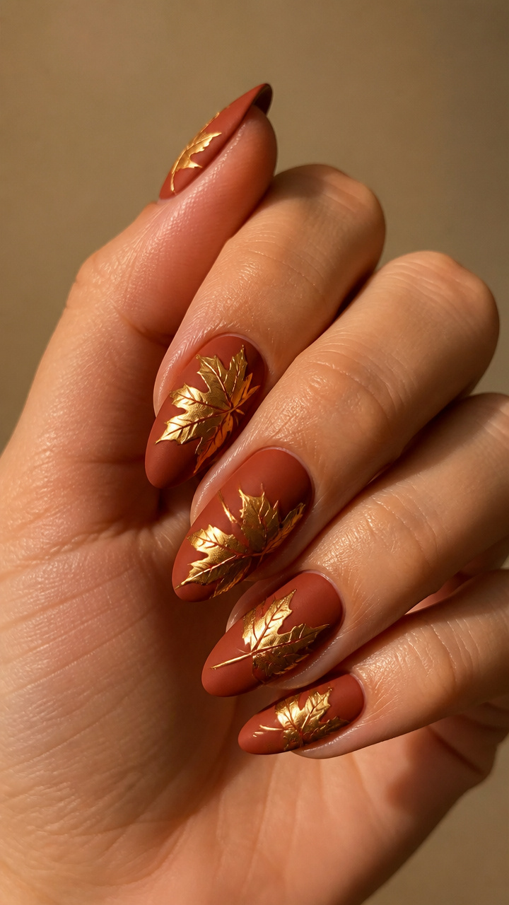 Maple Gilded Leaves