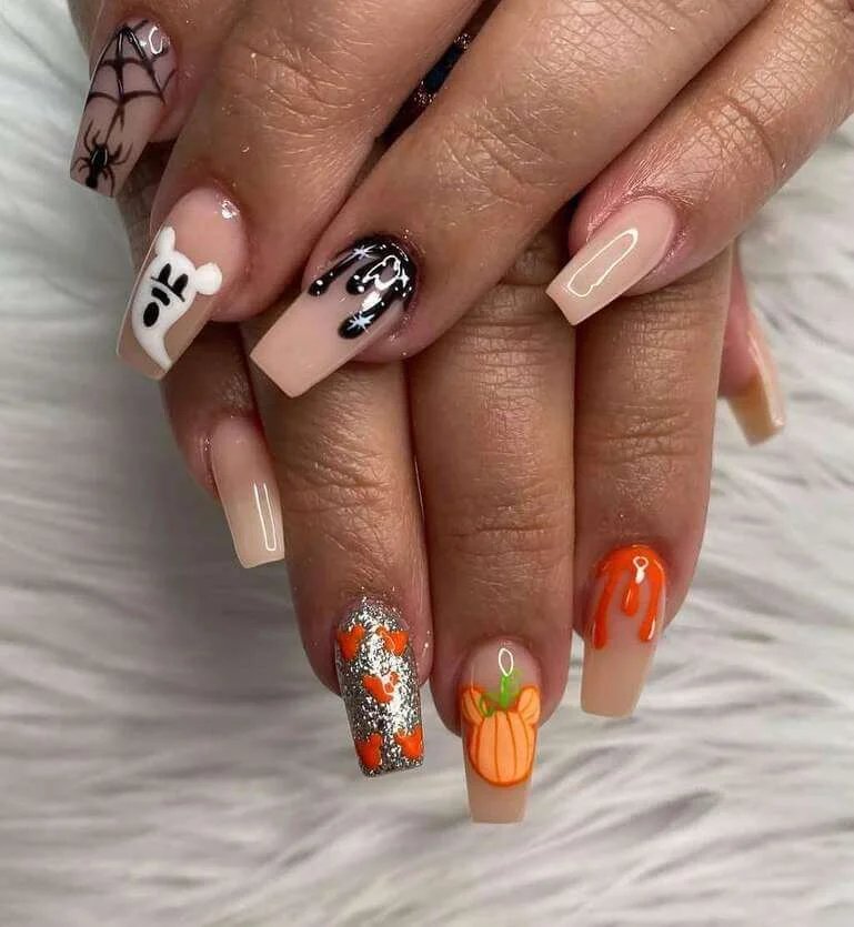 Mickey pumpkins glitter